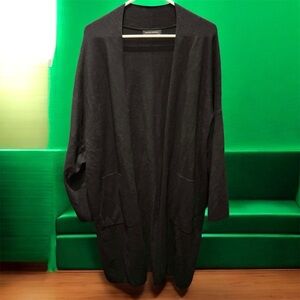 Banana republic Black Rayon Blend Cardigan with pockets LARGE